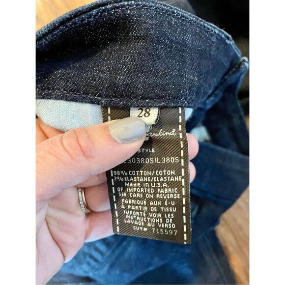 Seven for all mankind Lucy coated leather look jeans size 28 - Picture 7 of 9